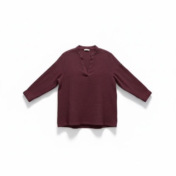 Columbia Tops - Columbia women’s Burgundy Rayon Blend boho casual Top size Large